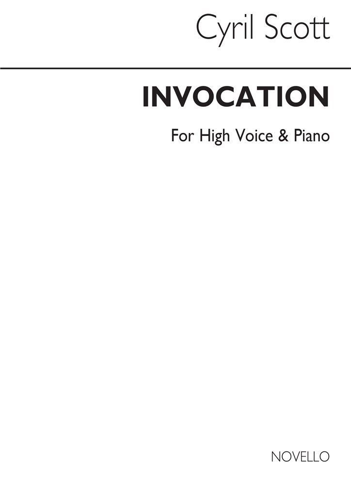 Invocation-high Voice/Piano (Key-f)